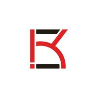 brief k uitroep symbool logo vector
