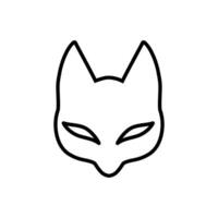 maskerade icoon vector. masker illustratie teken. carnaval symbool. carnaval masker logo. vector