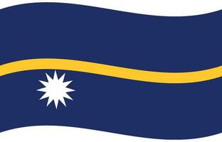 nauru vlag Golf. nauru vlag. vlag van nauru vector