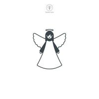 engel icoon symbool vector illustratie geïsoleerd Aan wit achtergrond
