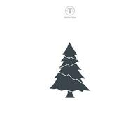 Kerstmis boom icoon symbool vector illustratie geïsoleerd Aan wit achtergrond