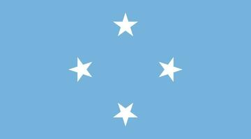 Micronesië vlag. vlag van Micronesië vector