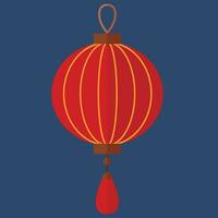 Chinese nieuw jaar icoon schattig gemakkelijk vector