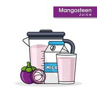 mangisboom sap drinken achtergrond ontwerp illustratie vector