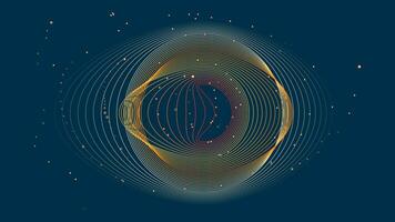 abstract spiraal nevel heelal met multi miljoen planeet cirkelen in de omgeving van. deze buitenste ruimte ring zullen helpen u naar uitdrukken uw ruimte exploratie project naar zichtbaar. vector