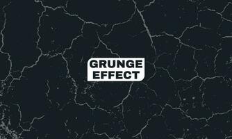 grunge effect met een zwart achtergrond vector