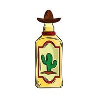 Mexicaanse tequilafles vector