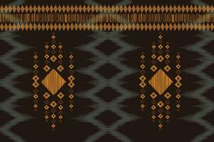 etnisch ikat kleding stof patroon meetkundig stijl.afrikaans ikat borduurwerk bruin etnisch oosters patroon bruin achtergrond. abstract,vector,illustratie.textuur,behang,lijst,decoratie,tapijt,motief. vector