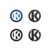 k logo ontwerp k brief lettertype concept bedrijfslogo vector en ontwerp eerste bedrijf