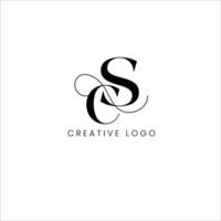 sc eerste brief logo ontwerp vector