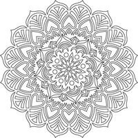 mandala. etnisch decoratief element. hand- getrokken achtergrond. Islam, Arabisch, Indisch, poef motieven. vector