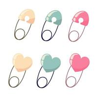 baby plastic pinnen. naaien accessoires vector