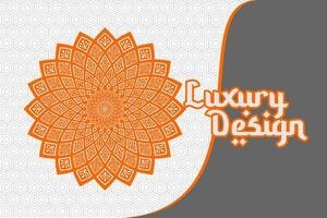 uxury sier- mandala achtergrond met Arabisch Islamitisch oosten- patroon stijl vector