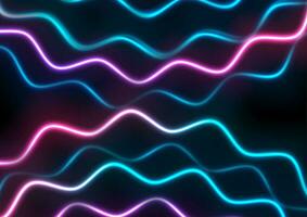 kleurrijk gloeiend neon abstract golven tech achtergrond vector