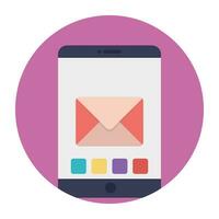 smartphone e-mail postvak IN app symbool vector