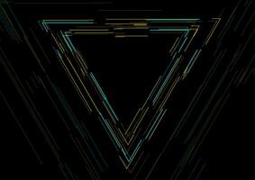 driehoek lineair vorm abstract futuristische tech achtergrond vector