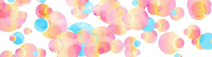 kleurrijk pastel cirkels abstract tech achtergrond vector