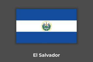 vlag van el salvador, el Salvador vlag vector