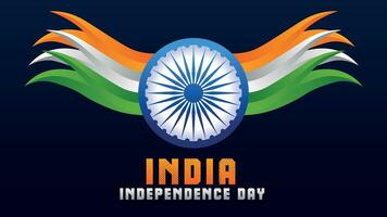 gelukkig onafhankelijkheid dag Indië 15e augustus. Indisch monument en mijlpaal met achtergrond , poster, kaart, spandoek. vector illustratie ontwerp