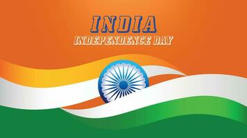 15e augustus Indisch onafhankelijkheid dag vector