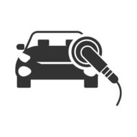 vector illustratie van auto Pools icoon in donker kleur en wit achtergrond