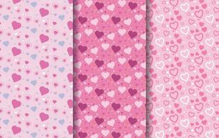 vector Valentijnsdag dag, hart patroon verzameling