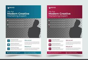 zakelijke bedrijf folder sjabloon met kleur combinatie, brochure ontwerp, jaar- rapport, poster, folder in a4, Promotie, reclame maken, publicatie, Hoes bladzijde, vector