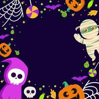 halloween griezelige element achtergrond vector