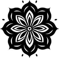 mandala, minimalistische en gemakkelijk silhouet - vector illustratie