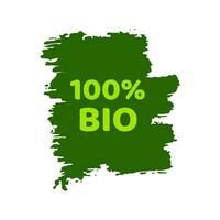 groen natuurlijk bio etiketten vector