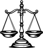 gerechtigheid - minimalistische en vlak logo - vector illustratie