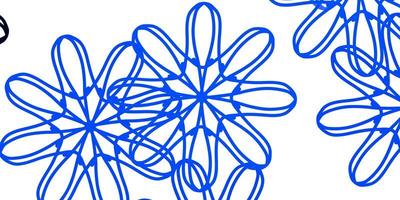 lichtblauwe vector natuurlijke achtergrond met bloemen