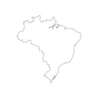 Brazilië kaart icoon vector