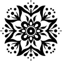 mandala - minimalistische en vlak logo - vector illustratie