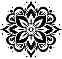 mandala - minimalistische en vlak logo - vector illustratie