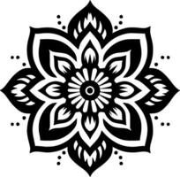 mandala - minimalistische en vlak logo - vector illustratie