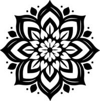 mandala - minimalistische en vlak logo - vector illustratie