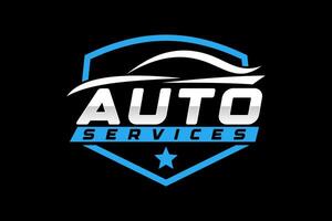 auto garage premium concept logo ontwerp vector