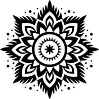 mandala - minimalistische en vlak logo - vector illustratie