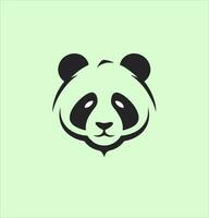 schattig panda hoofd karakter vector ontwerp, tekenfilm hand- getrokken waterverf achtergrond