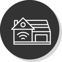 slim huis vector icoon ontwerp