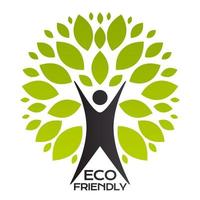 eco vriendelijke boom eenvoudige abstracte pictogram. vector illustratie