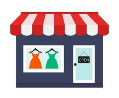 open jurk winkel platte pictogram. vector illustratie