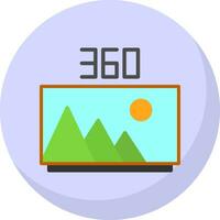 360 beeld vector icoon ontwerp