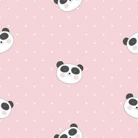 klein schattig panda naadloos patroon voor kaart- en shirtontwerp. vector illustratie