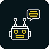 Chatbot vector icoon ontwerp