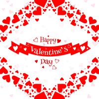 Van de dag kleurrijke harten van valentijnskaarten illustratieillustratie vector