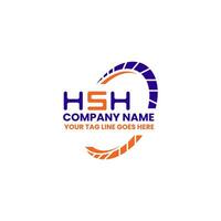 hsh brief logo creatief ontwerp met vector grafisch, hsh gemakkelijk en modern logo. hsh luxueus alfabet ontwerp