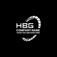 hbg brief logo creatief ontwerp met vector grafisch, hbg gemakkelijk en modern logo. hbg luxueus alfabet ontwerp