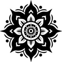 mandala - minimalistische en vlak logo - vector illustratie